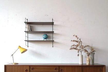 Enfilade des annees 70 en placage decor bois