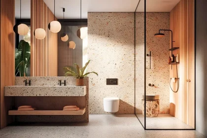 Salle de bain terrazzo