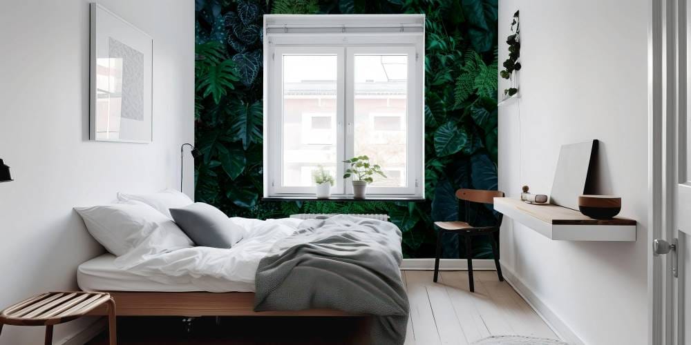 papier plante jungle chambre 1