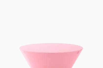 Tabouret laque rose AXEL CHAY X MONOPRIX