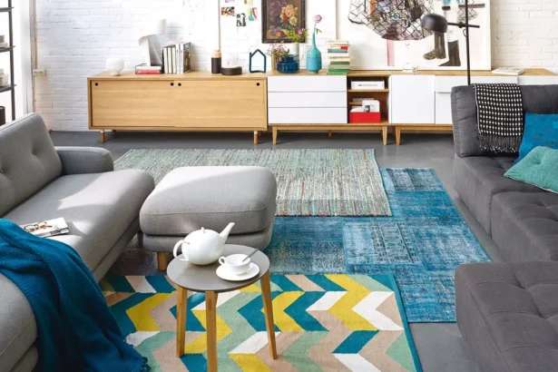 tapis superposes techniques et combinaison